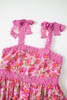 Rose Floral Lace Tied Strap Empire Waist Maxi Dress