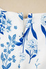 Sky Blue Floral Print Sweetheart Neck Plus Size Midi Dress Sky Blue Floral Print Sweetheart Neck Plus Size Midi Dress