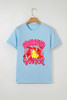 Light Blue Crawfish Season Fashion Graphic T Shirt Light Blue Crawfish Season Fashion Graphic T Shirt