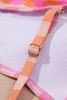 Pink 3pcs Gingham High Waist Bikini & Sarong