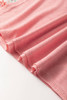 Pink Plus Size Floral Patchwork Ruffled Short Sleeve Blouse Pink Plus Size Floral Patchwork Ruffled Short Sleeve Blouse