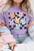 Wisteria Bunny Bible Verses Checkered Print Easter T Shirt