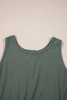Vineyard Green Buttoned Drawstring Waist Sleeveless Wide Leg Jumpsuit Vineyard Green Buttoned Drawstring Waist Sleeveless Wide Leg Jumpsuit