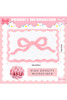 Pink Bow Knot Water Absorption Entrance Ground Mat