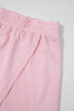 Light Pink 2 Pieces Mineral Wash Cotton Tank Top Lined Split Skirt Set