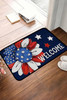 Dark Blue American Flag Sunflower Print Fashion Door Mat Dark Blue American Flag Sunflower Print Fashion Door Mat