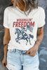 White WRANGLIN FREEDOM Rodeo Graphic Tee