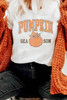 White PUMPKIN SEASON Cracking Printed Cotton Blend T Shirt White PUMPKIN SEASON Cracking Printed Cotton Blend T Shirt