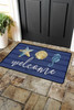 Bluing Welcome Beach Theme Pattern Non Slip Door Mat Bluing Welcome Beach Theme Pattern Non Slip Door Mat
