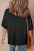 Black Pride Bow Print Oversize Cotton T Shirt