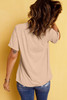 Khaki Rodeo Horse Graphic Western Cowgirl Fashion T Shirt