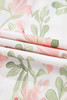 Pink Floral Print Striped Contrast Tiered Ruffled Sleeve V Neck Blouse