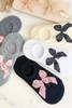 Gray Bow Knot Soft No Show Socks Gray Bow Knot Soft No Show Socks