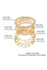 Gold Minimalist Pearl Beaded Multi Layer Elastic Bracelets Gold Minimalist Pearl Beaded Multi Layer Elastic Bracelets