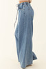 Dusk Blue Medium Wash Super Wide Leg Denim Pants Dusk Blue Medium Wash Super Wide Leg Denim Pants