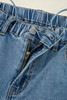 Dusk Blue Medium Wash Super Wide Leg Denim Pants Dusk Blue Medium Wash Super Wide Leg Denim Pants