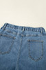 Dusk Blue Medium Wash Super Wide Leg Denim Pants Dusk Blue Medium Wash Super Wide Leg Denim Pants