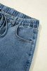 Dusk Blue Medium Wash Super Wide Leg Denim Pants Dusk Blue Medium Wash Super Wide Leg Denim Pants