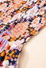 Black Floral Print Smocked High Waist Square Neck Jumpsuit Black Floral Print Smocked High Waist Square Neck Jumpsuit