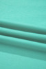Sea Green Drop Shoulder V Neck Pullover Top and Drawstring Short Plus Size Set