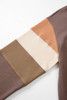 Dark Khaki Color Block Drop Shoulder Pullover Casual Sweatshirt