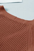 Red Bishop Sleeve Button V Neck Cardigan Sweater