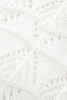 White Lightweight Buttoned Front Crochet Cardigan