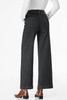 Black Plain Seam Detail Flared Bottom Ankle Length Jeans Black Plain Seam Detail Flared Bottom Ankle Length Jeans