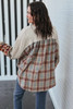 Parchment Plus Size Waffle Colorblock Striped Plaid Patchwork Half Button Pullover