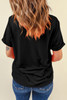 Black Teach Graphic Holiday Summer Tee