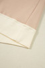 Light French Beige Color Block Textured Patchwork Pullover Sweatshirt