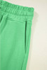 Bright Green Drop Shoulder Puff Sleeve Crop Pullover Drawstring Wide Leg Pants Set Bright Green Drop Shoulder Puff Sleeve Crop Pullover Drawstring Wide Leg Pants Set