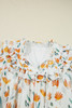 Yellow Floral Print Tie Neck Frilled Detail Long Sleeve Mini Dress Yellow Floral Print Tie Neck Frilled Detail Long Sleeve Mini Dress