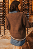 Coffee See You Cowboy Embroidered Western Graphic Sweater