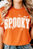 Orange SPOOKY Bats Halloween Graphic T Shirt