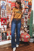 Sail Blue Western Stitch Patched Pocket Bootcut Jeans