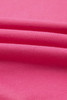 Rose Red 2pcs Color Block Pullover Loose Pant Set