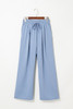 Myosotis Drawstring Elastic Waistband Pleated Loose Pants