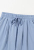 Myosotis Drawstring Elastic Waistband Pleated Loose Pants