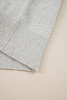 Light Grey Button Keyhole Lace Patchwork Drop Shoulder Sweater Light Grey Button Keyhole Lace Patchwork Drop Shoulder Sweater