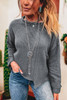 Medium Grey Raw Edge Uneven Hem Patchwork Drop Shoulder Sweater Medium Grey Raw Edge Uneven Hem Patchwork Drop Shoulder Sweater