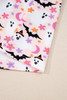 Pink Halloween Eve Haunted Honey Bat Print Pajama Set