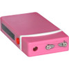 Fang Keychain Stun Gun and Flashlight with Battery Meter Pink