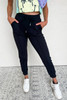 Black Exposed Seam Detail Skinny Drawstring Jogger Pants Black Exposed Seam Detail Skinny Drawstring Jogger Pants