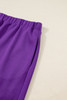 Wisteria Collar Half Zip Pullover Mini Skirt Plus Size 2pcs Set