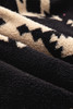 Black Western Aztec Half Zip Plush Sweatshirt