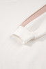 White Color Block Patchwork Drop Shoulder Pullover Casual Shorts 2pcs Outfit
