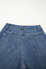 Ashleigh Blue Stitched Raw Hem Wide Leg Loose Jeans Ashleigh Blue Stitched Raw Hem Wide Leg Loose Jeans