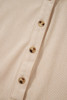 Oatmeal Corduroy Half Button Collared Long Sleeve Mini Dress Oatmeal Corduroy Half Button Collared Long Sleeve Mini Dress