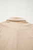 Oatmeal Corduroy Half Button Collared Long Sleeve Mini Dress Oatmeal Corduroy Half Button Collared Long Sleeve Mini Dress